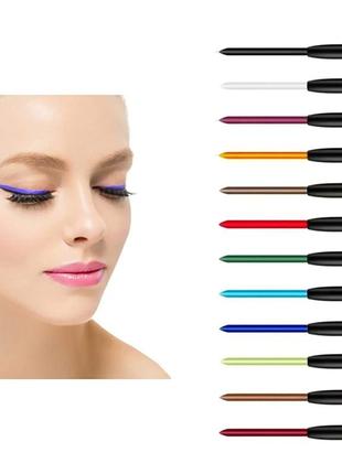 Механічний олівець для очей та губ mknk liner pencil withvitamine - a&e waterproof білий