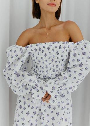 Муслін нова сукня довжина міді 100 %бавовна1 фото