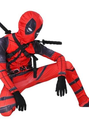 Костюм дэдпул deadpool детский, материал спандекс s (100 см-110 см) aurora