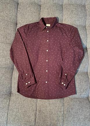 Рубашка selected home slim fit с длинным рукавом