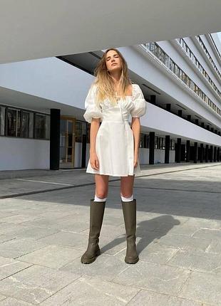 Белое платье «прованс» 6