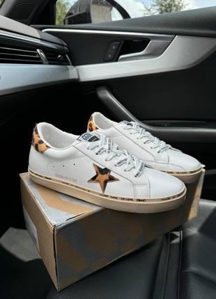 Кросівки кеди golden goose all white leo star