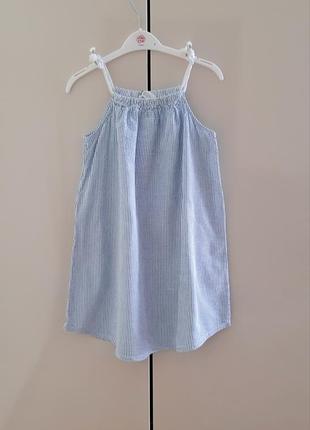 Легкое коттоновое платье, платье h&m 116-122 размера.