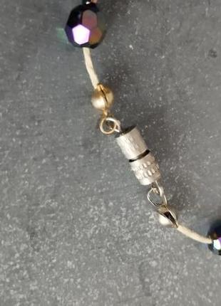 Винтажное карнавальное стекло колье чехия