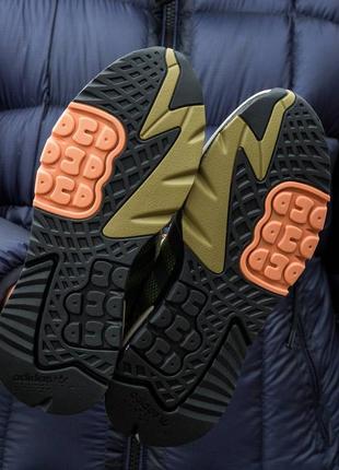 Кросівки adidas Roverend nite jogger boost  core black orange dark green4 фото