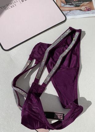 Трусики стринги з камнями, стразами victoria's secret, оригинал5 фото