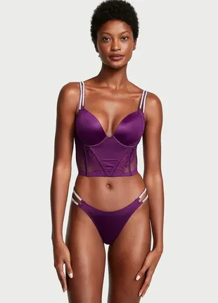 Трусики стринги з камнями, стразами victoria's secret, оригинал8 фото