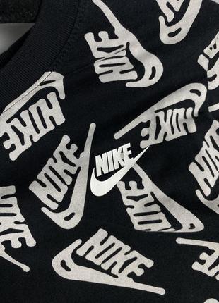 Лонгслив лонг-футболка nike monogram original swoosh оригинал лонг много логотипов3 фото