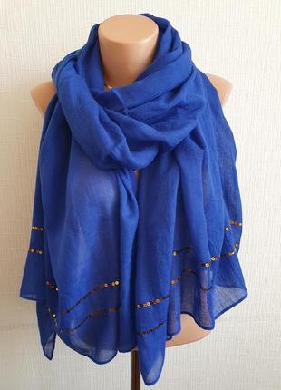 Повітряний великий шарф з паєтками esmara