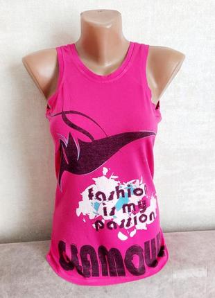 Стильна фірмова жіноча майка, р.xs-s