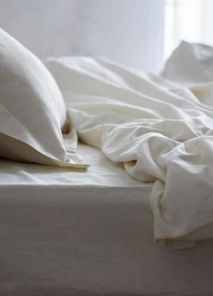 Комплект постельного белья полуторный crema с натурального сатина 150х210 см
