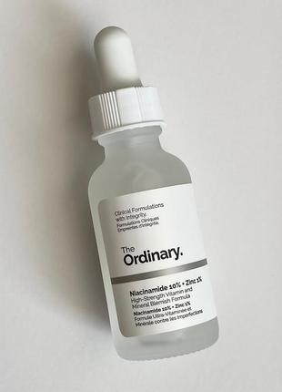 Сыворотка для лица с ниацинамидом и цинком the ordinary niacinamide 10% + zinc 1%