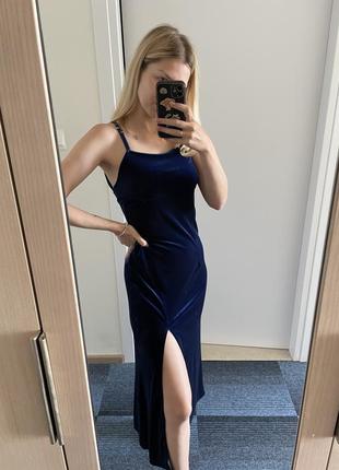 Платье велюр