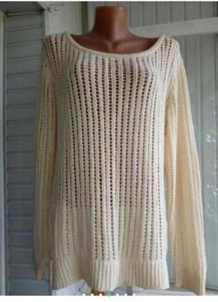 Коттоновий светр джемпер великого розміру батал