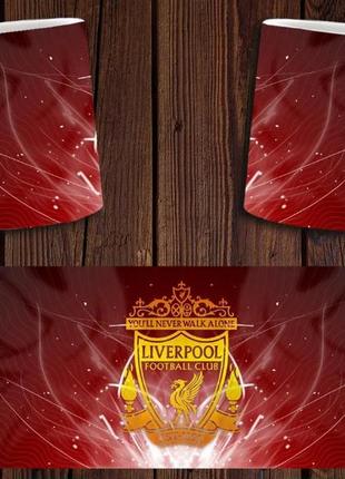 Чашка белая керамическая "фк ливерпуль" liverpool  aurora