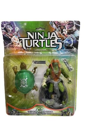 Набор игровой фигурка микеланджело майки черепашки ниндзя teenage mutant ninja turtles aurora