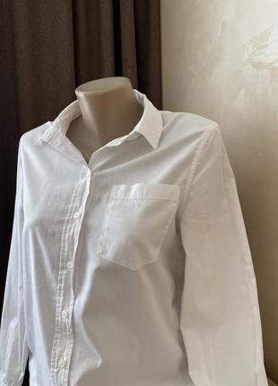Рубашка белая h&m5 фото