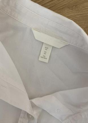 Рубашка белая h&m7 фото