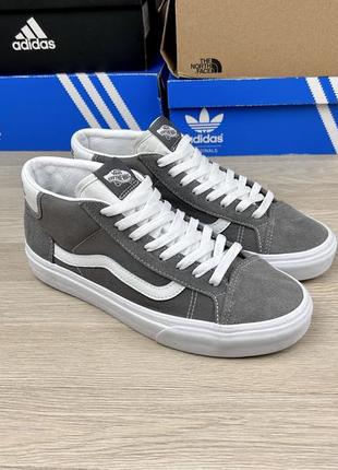 Кеди vans mid skool 37 сірі замша чоловічі 43