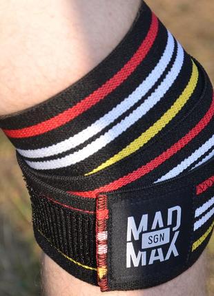 Бинти на коліна madmax mfa-292 knee wraps black4 фото