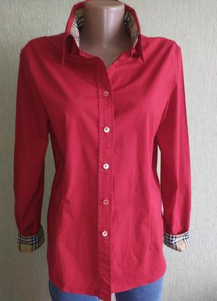 burberry shoulder 🇬🇧 фирменная красная рубашка
