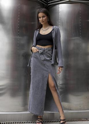 Трендова спідниця максі в стилі zara