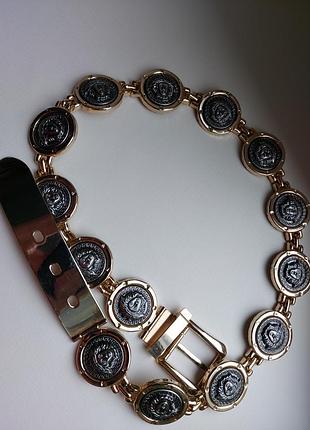 Вінтажний ремінь в стилі versace, italy vintage 80-x років