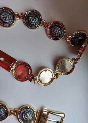 Вінтажний ремінь в стилі versace, italy vintage 80-x років