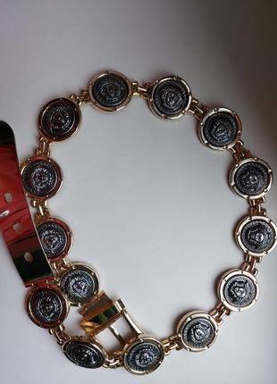 Вінтажний ремінь в стилі versace, italy vintage 80-x років