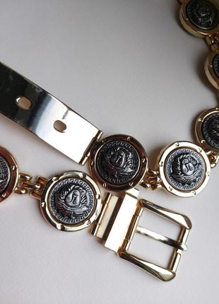 Вінтажний ремінь в стилі versace, italy vintage 80-x років