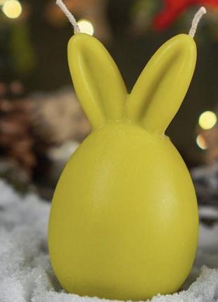 Силиконовая форма молд для свечей и мыла яйцо с 2 ушками