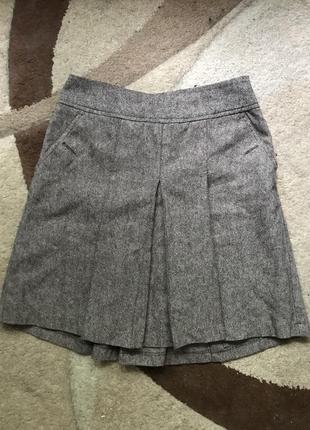 Женская серая шикарная юбка в идеальном состоянии