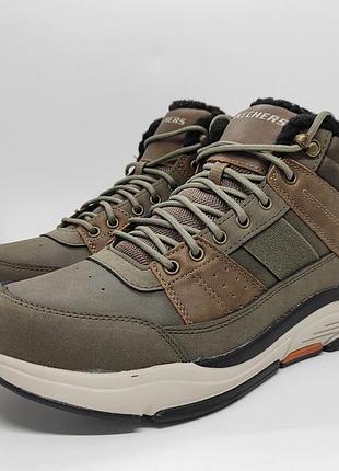 Шкіряні черевики skechers relaxed fit оригінал5 фото