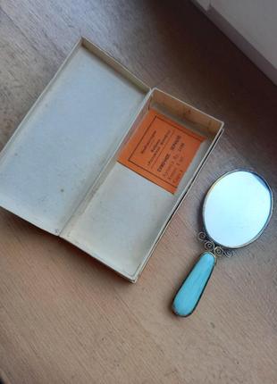 Винтажное зеркало ручной росписи новое состояние