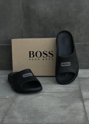 Hugo мужские шлепанцы черного цвета размеры 40-45