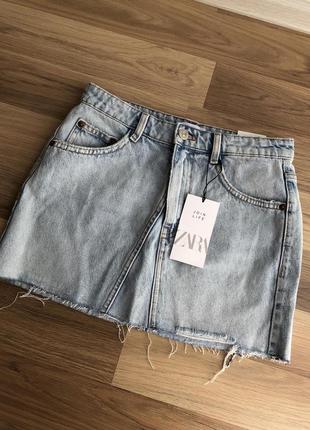 Джинсова юбка zara
