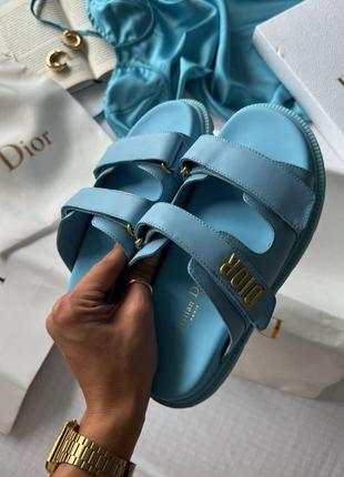 Жіночі шльопанці в стилі chr dior топ якість 🥑