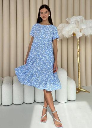 Жіноча сукня з штапельної тканини  44-50 розміри4 фото