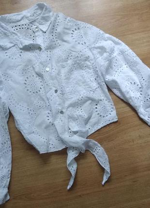 Красивая летняя рубашка в стиле zara блуза хлопок