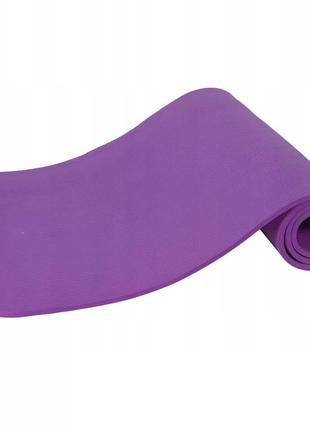 Килимок для йоги та фітнесу power system ps-4017 nbr fitness yoga mat plus purple (180х61х1)8 фото