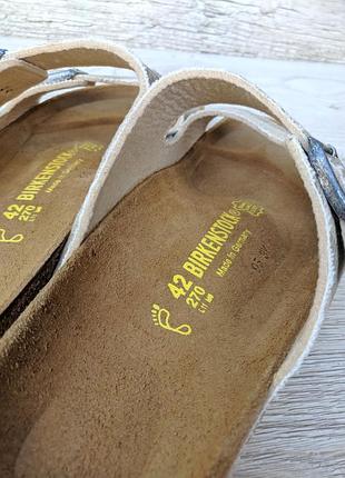 Birkenstock arizona ортопедичні шкіряні тапки шльопанці шльопки сланці тапочки босоніжки сандалі сабо біркен7 фото