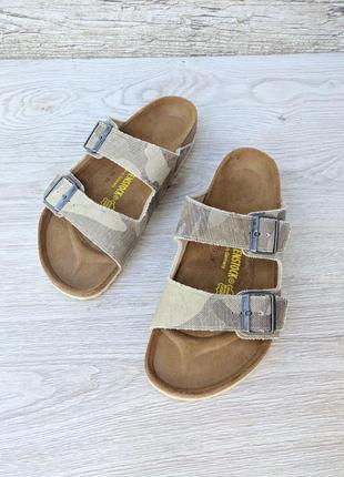 Birkenstock arizona ортопедичні шкіряні тапки шльопанці шльопки сланці тапочки босоніжки сандалі сабо біркен5 фото