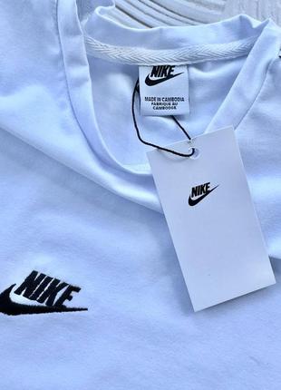 Футболка летняя мужская nike с лампасами черная белая премиальное качество люкс топ новинка сезона4 фото