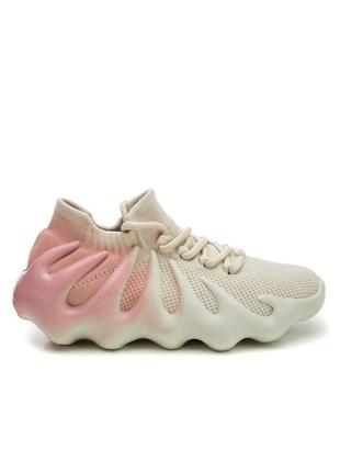 Жіночі кросівки 16088 рожеві текстиль1 фото