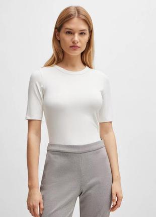 Boss, футболка узкого кроя в стрейч-модали