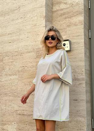 Футболка оверсайз сукня-футболка