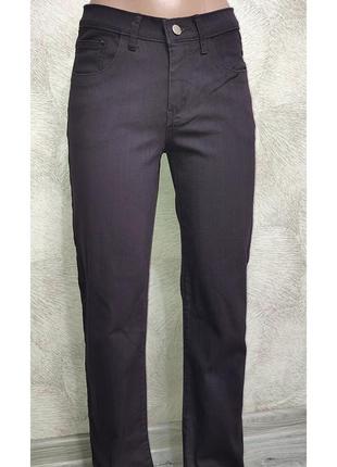 Новые фирменные джинсы брюки брюки черные прямые классичевые трубы4 фото