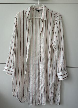 Легка подовжена сорочка massimo dutti