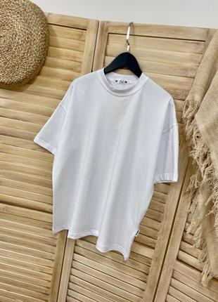 Белая футболка овер