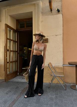 Шелковые брюки с воланами ace ivina mocko asos zara elmilas